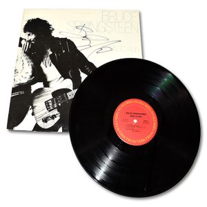 Bruce  Springsteen Autographed  1975 "BORN TO RUN" Album Cover with Vinyl Record  Included
